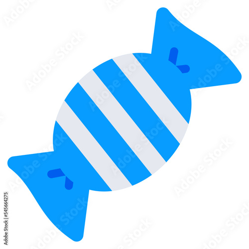 A unique design icon of wrapped toffee 