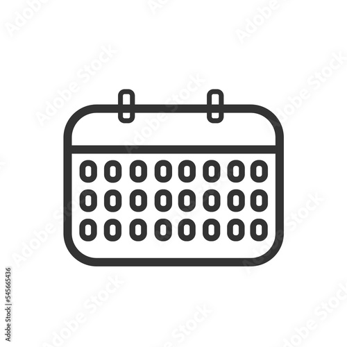 Calendar icon. Date, mount, year vector ilustration.