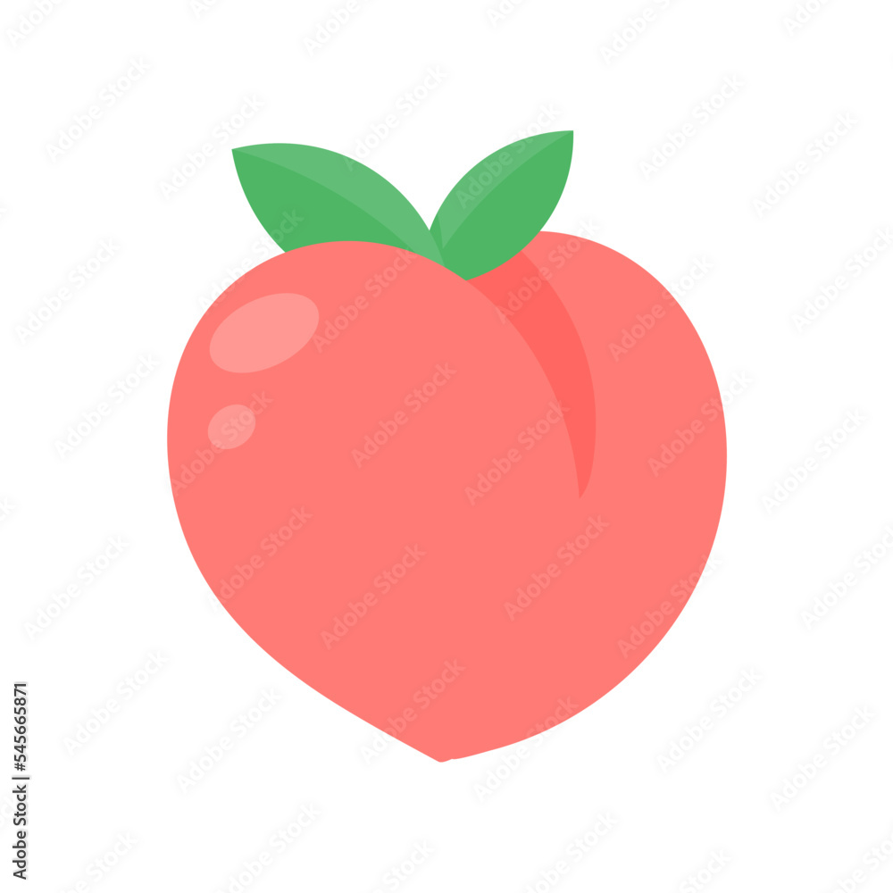Peach vector. pink heart shaped peach healthy sweet fruit Peach vector. pink heart shaped peach healthy sweet fruit