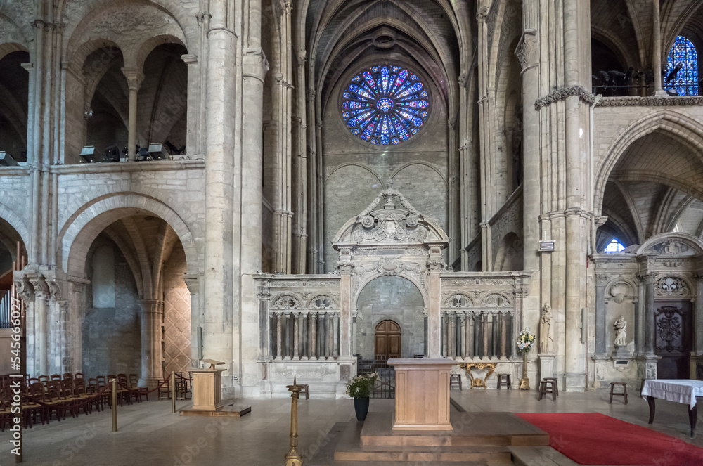 Interior of Basilique Saint-Remi, Reims, France Interior of Basilique Saint-Remi, Reims, France