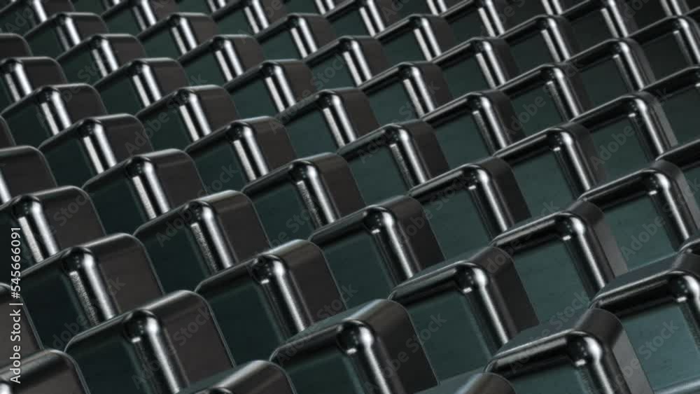This is a stock motion graphic that shows the rotation of 3D silver cubes. This is a stock motion graphic that shows the rotation of 3D silver cubes.