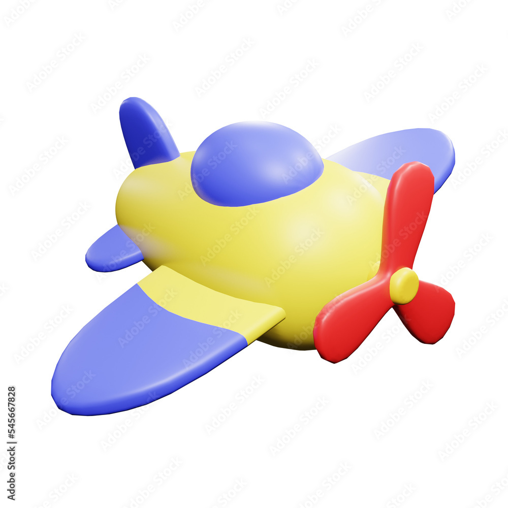 PNG 3d rendering of plane for your content asset needs