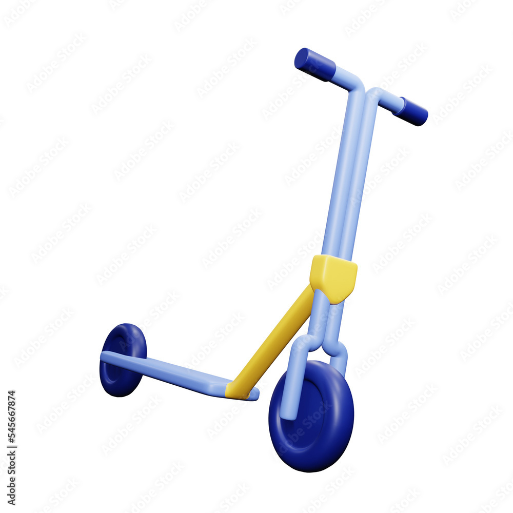 PNG 3d rendering of scooter for your content asset needs