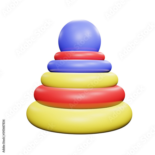 Obraz na płótnie PNG 3d rendering of pyramid for your content asset needs w salonie