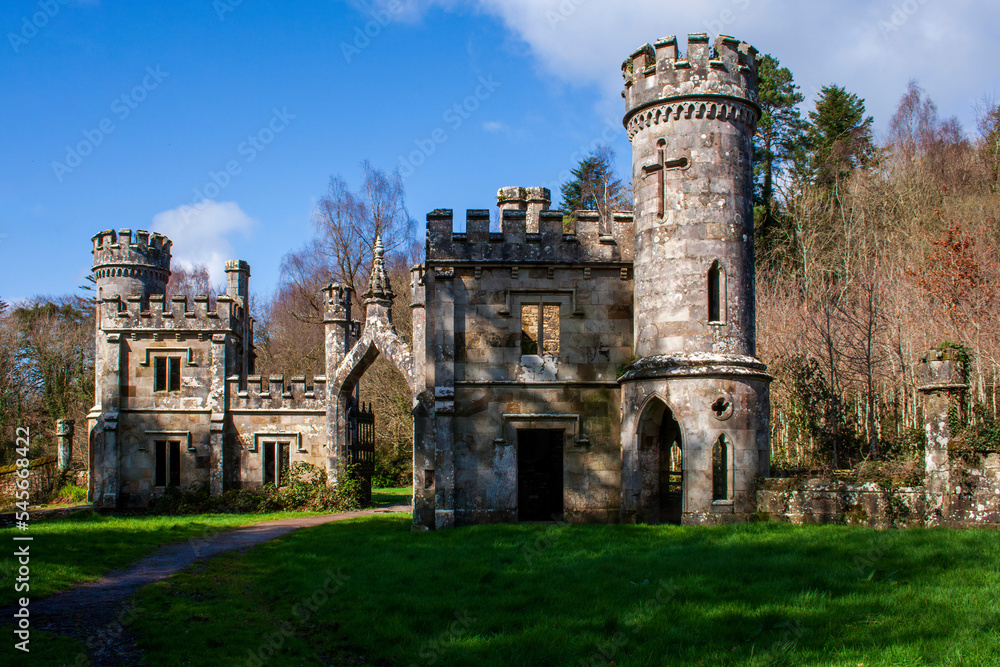 Fairy-tale buildings of Ballysaggartmore Lodge