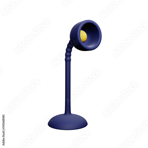 Obraz na płótnie PNG 3d rendering of reading lamp for your content asset needs w salonie