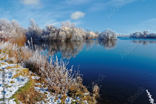 River Suir in winter scenery