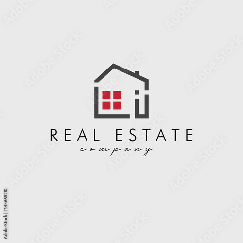 real estate logo vector design for brand company identity etc