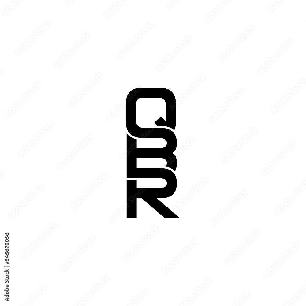 qbr letter initial monogram logo design qbr letter initial monogram logo design