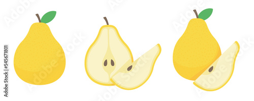 vector pear Sweet, refreshing fruit for vegetarians.