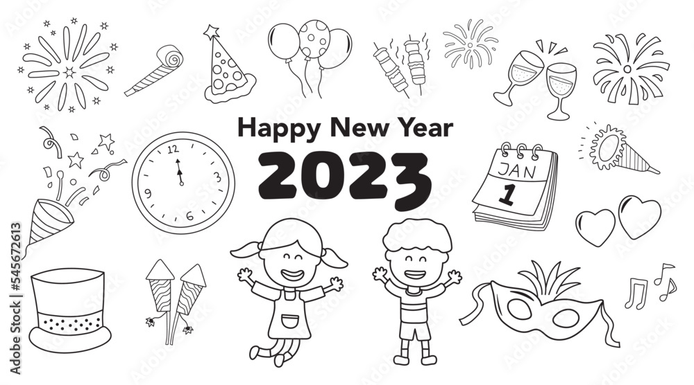 New Year Snowman Coloring Page for Kids. Graphic by Paper Cut Templates ·  Creative Fabrica