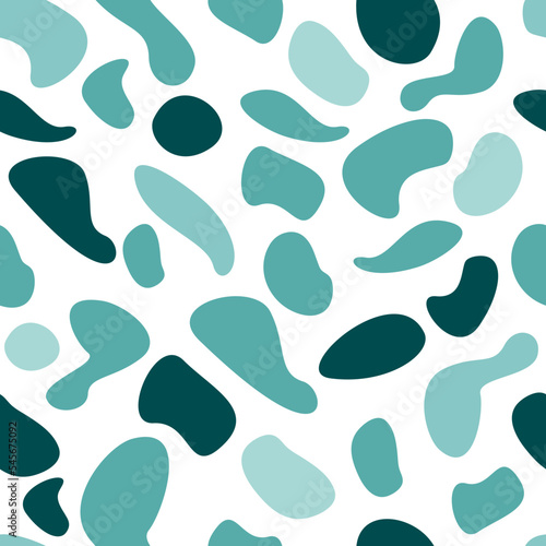 Seamless minimalistic pattern in cold shades. Abstract pattern for print, wrappers, templates.