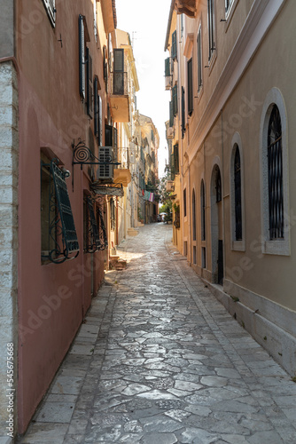 Gasse in der Altstadt von Kerkyra, Korfu