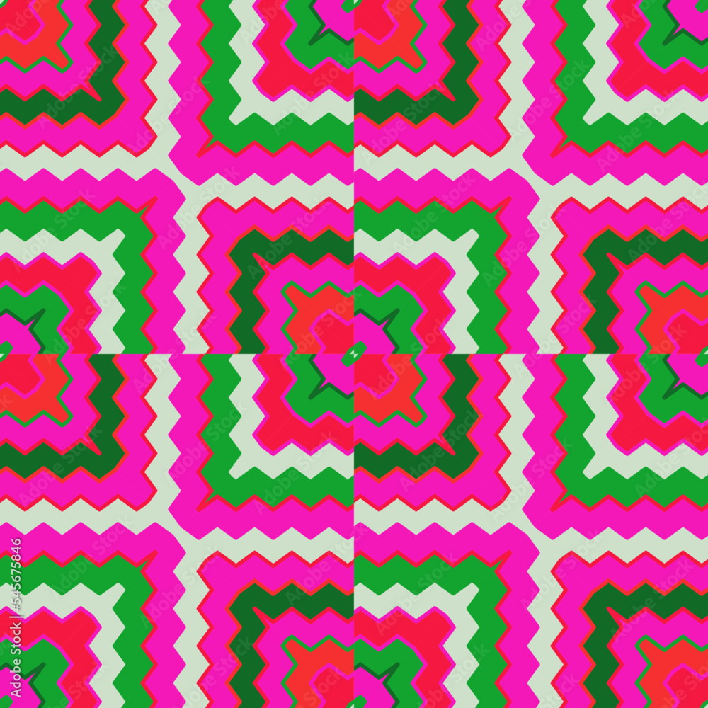 Creative zig zag wave seamless pattern. Hand drawn lines mosaic ornament. Retro stripes print wallpaper. Creative zig zag wave seamless pattern. Hand drawn lines mosaic ornament. Retro stripes print wallpaper.