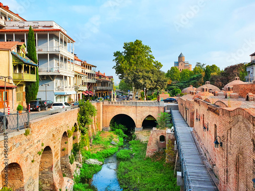 Abanotubani ancient district, Tbilisi old town photo