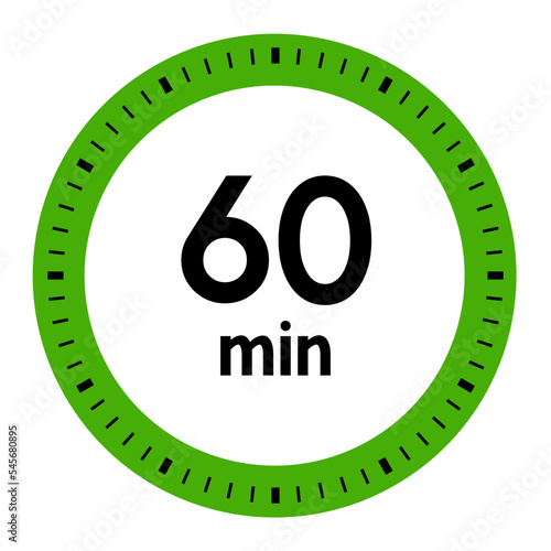 60 minutes,concept of time,timer,clock illustration,vector.
