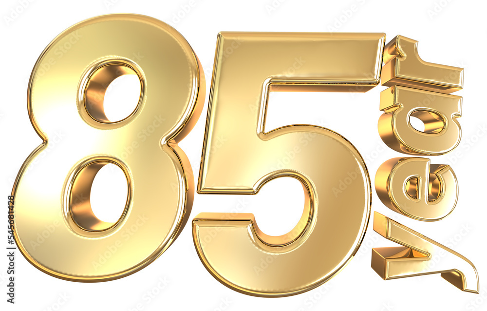anniversary gold 3d render anniversary gold 3d render