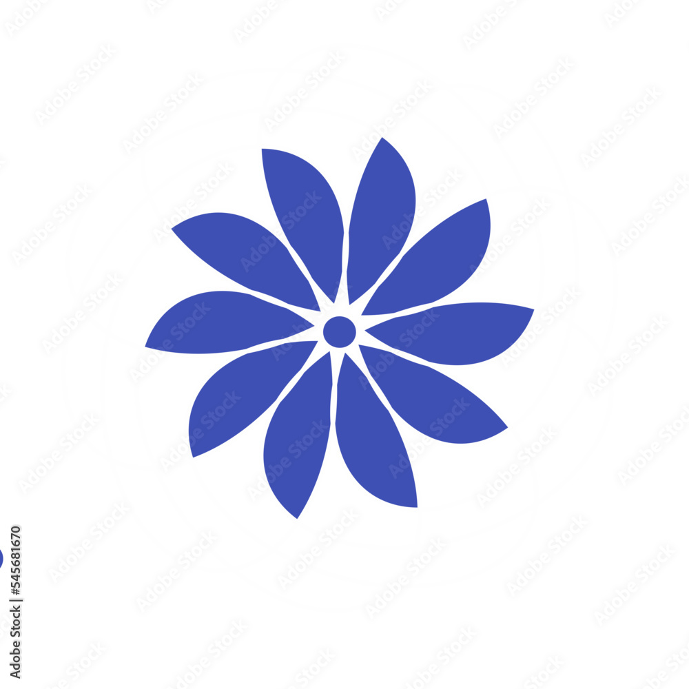 Flat icon flower icon in silhouette isolated on white. Cute retro design in bright colors for stickers, labels, tags, gift wrapping paper. Flat icon flower icon in silhouette isolated on white. Cute retro design in bright colors for stickers, labels, tags, gift wrapping paper.