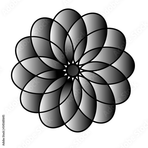 Template for laser cutting wall clock. Vector maket