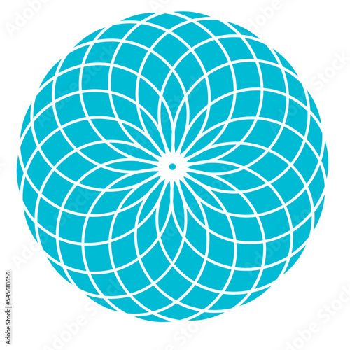 Template for laser cutting wall clock. Vector maket