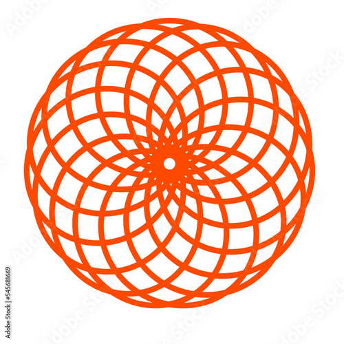 Template for laser cutting wall clock. Vector maket