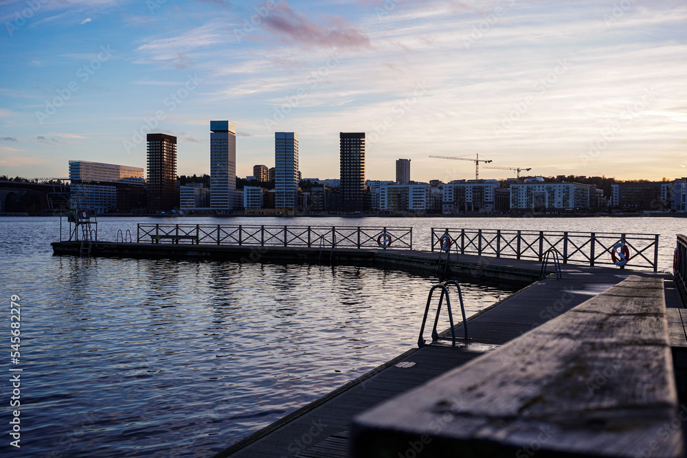 pier at sunset