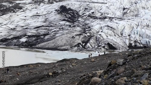 foothills to the langjokull glacier in iceland photo