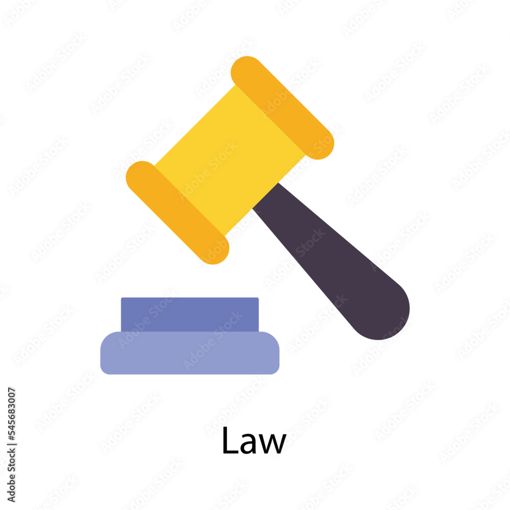 Law vector Flat Icons. Simple stock illustration Law vector Flat Icons. Simple stock illustration