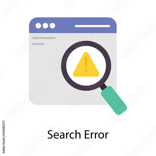 Search Error  vector Flat  Icons. Simple stock illustration 