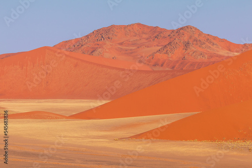 The famous dune 45. The Namib-Naukluft National Park of Namibia.