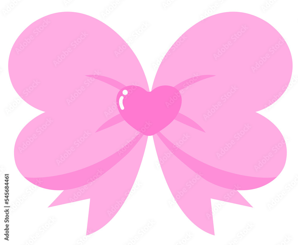 pink heart ribbon bow pink heart ribbon bow