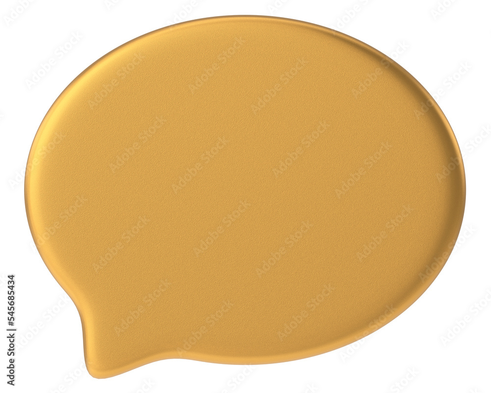 Speech bubble. Speech balloon. Text box. 3D illustration. Speech bubble. Speech balloon. Text box. 3D illustration.