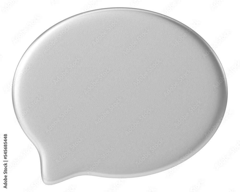 Speech bubble. Speech balloon. Text box. 3D illustration. Speech bubble. Speech balloon. Text box. 3D illustration.