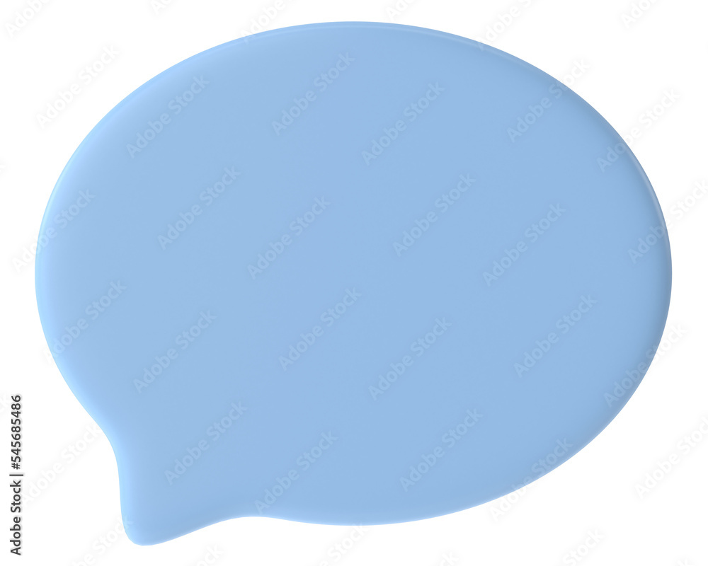 Speech bubble. Speech balloon. Text box. 3D illustration. Speech bubble. Speech balloon. Text box. 3D illustration.
