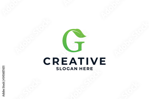 Letter G logo design with creative combination concept.