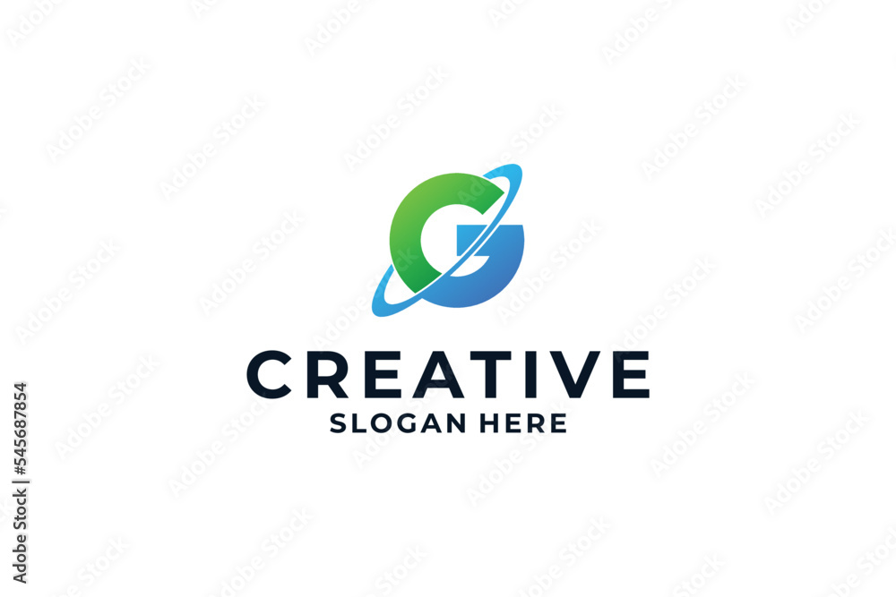 Letter G logo design with creative combination concept. Letter G logo design with creative combination concept.