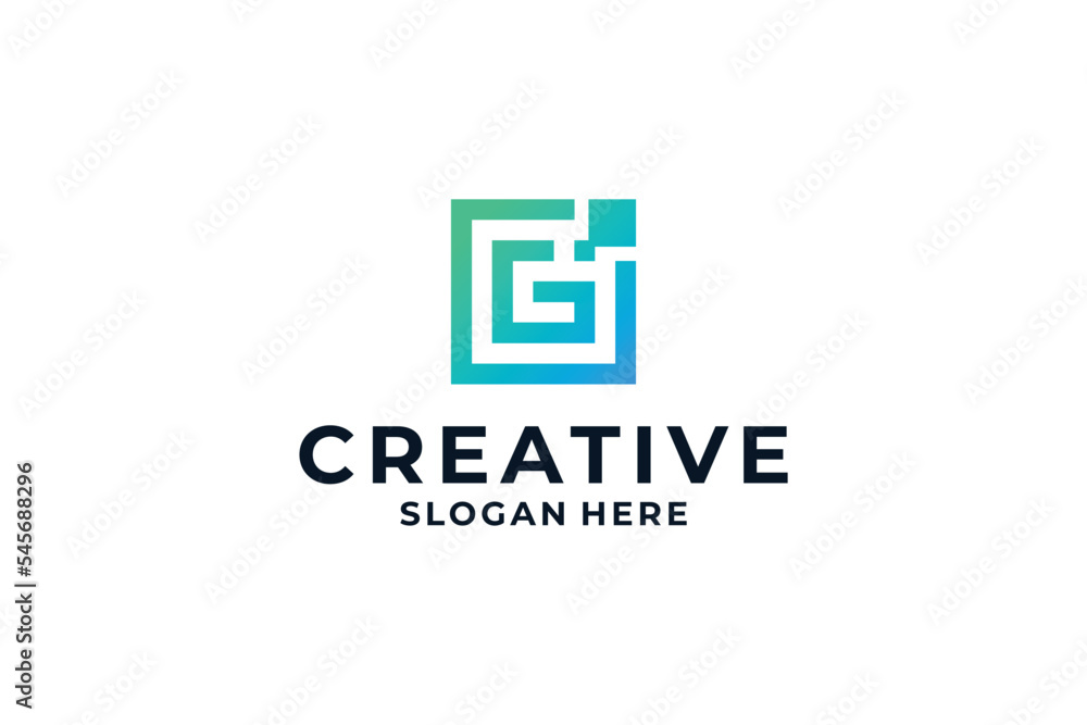 Creative letter G logo design modern concept. Creative letter G logo design modern concept.