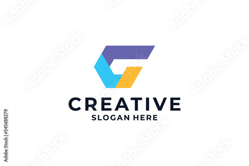 Free Download Modern letter G logo design inspiration. Smart initial G concept. - GFXLoad
