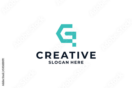 initial letter G logo design inspiration.