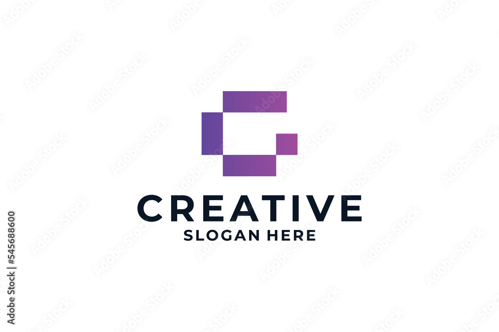 Letter G with creative combination logo design. Letter G with creative combination logo design.
