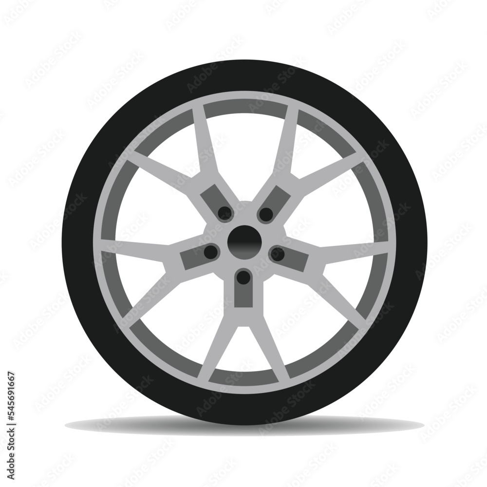 car wheel concept vector design