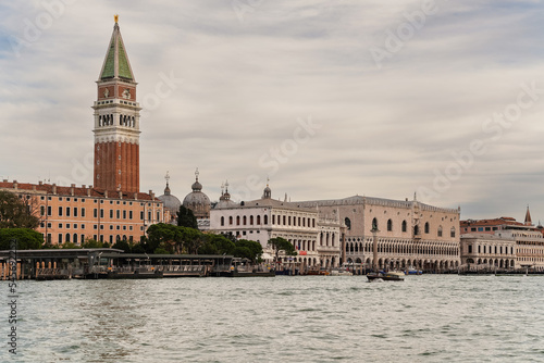 Beautiful landscape view of Venice, Italy and traditional architecture 