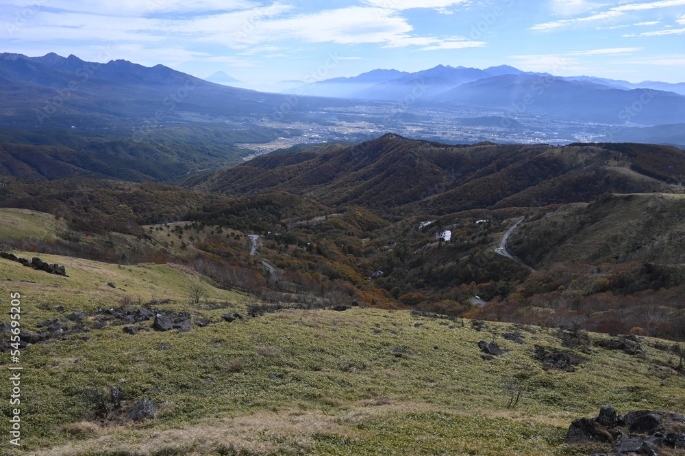 霧ヶ峰(車山)から見る富士山 霧ヶ峰(車山)から見る富士山