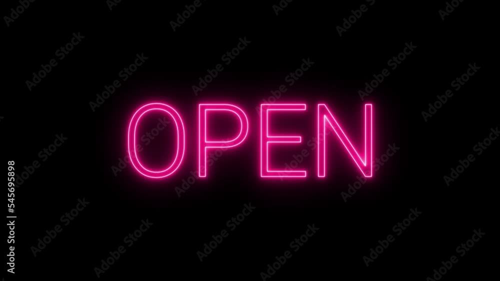 open text neon sign blinking animation, animated open text neon sign open text neon sign blinking animation, animated open text neon sign
