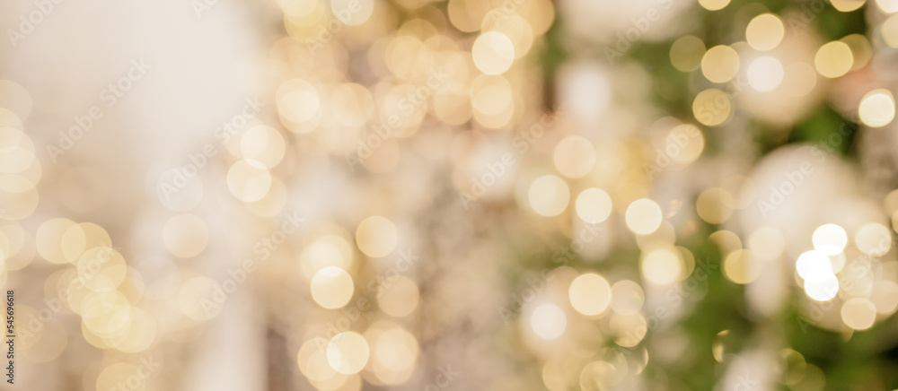Obraz premium Blurred photo of Christmas lights
