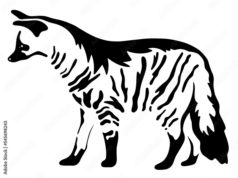 aardwolf vector illustration aardwolf vector illustration
