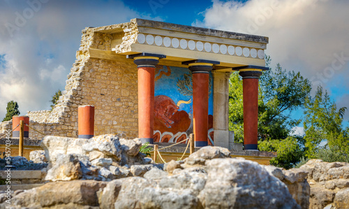 Knossos palace. Crete, Greece.
