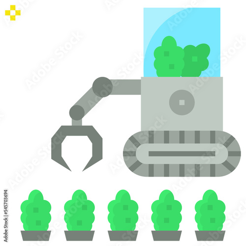 agribot flat style icon