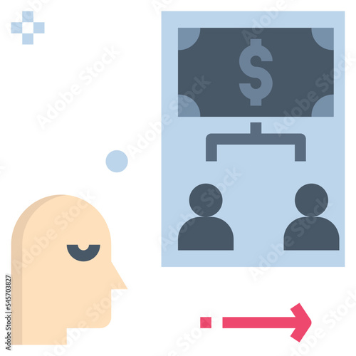 anticipate flat style icon