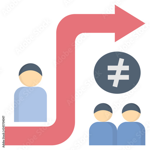 avoid flat style icon